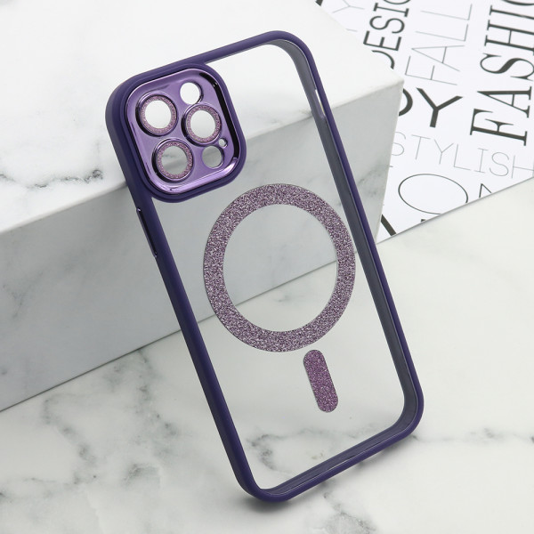 Futrola DIAMOND MagSafe za iPhone 12 Pro (6.1) ljubicasta