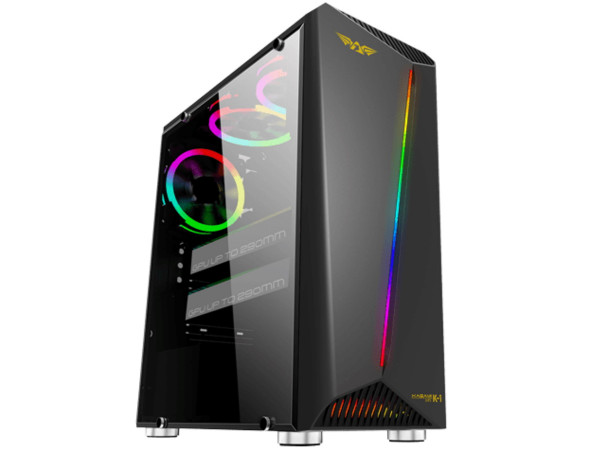 Računar Black PC MT Ryzen 5-5500 B450 16GB 500GB RX6700 #