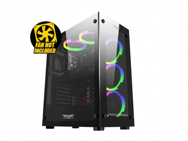 Računar Black PC  Ryzen 5 5500/B450/16GB/480GB/6600 #
