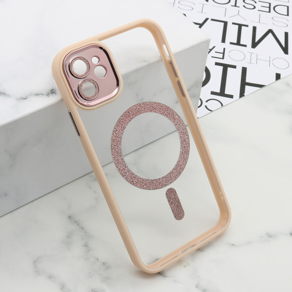 Futrola DIAMOND MagSafe za iPhone 11 (6.1) roze