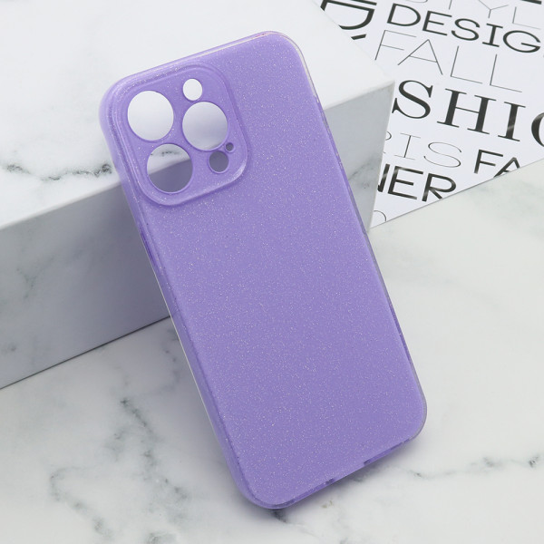 Maska Futrola GLOW SHINING za iPhone 15 Pro Max (6.7) ljubicasta