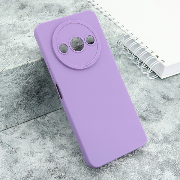 Maska Futrola Silikon Pro Camera za Xiaomi Redmi A3 ljubicasta