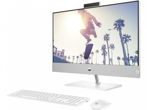 Računar HP Pavilion 24-ca0006ny AiO/DOS/23.8'' FHD AG IPS Touch/Ryzen 5-5500U/16GB/512GB/WiFi/3g/bela