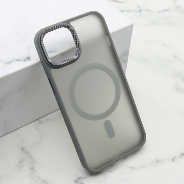 Futrola SILKY MAGSAFE II za iPhone 14 (6.1) siva