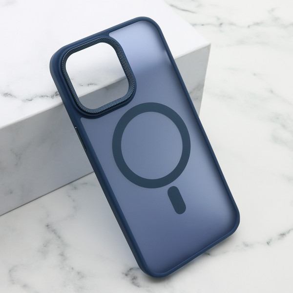 Futrola SILKY MAGSAFE II za iPhone 14 Pro Max (6.7) plava