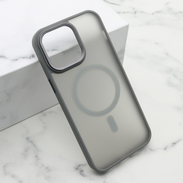 Futrola SILKY MAGSAFE II za iPhone 14 Pro Max (6.7) siva
