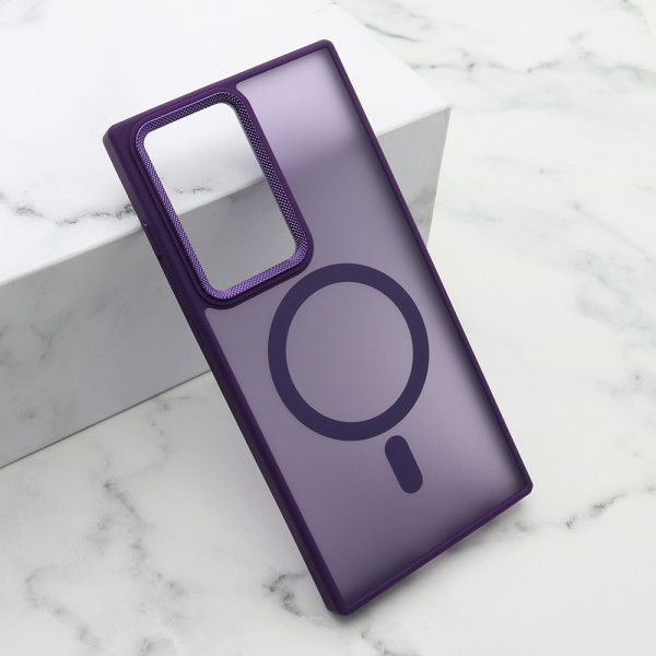 Futrola SILKY MAGSAFE II za Samsung S918B Galaxy S23 Ultra ljubicasta