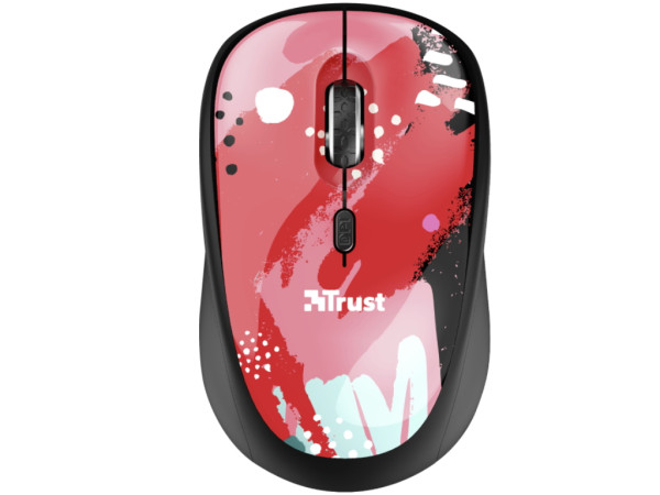Miš TRUST YVI Red Brush bežični/crvena