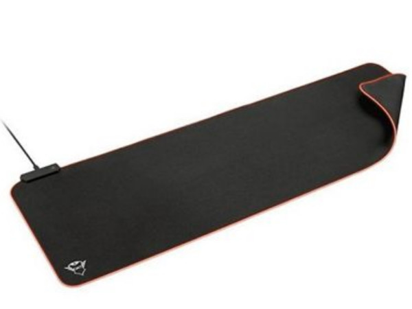 Podloga za miša TRUST GXT 765 Glide-Flex gaming RGB  USB hub crna
