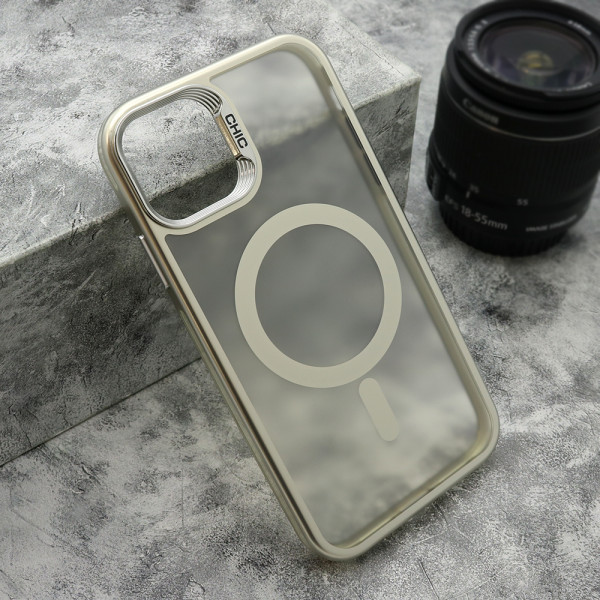 Futrola CAMERA DROP MagSafe za iPhone 11 (6.1) srebrna