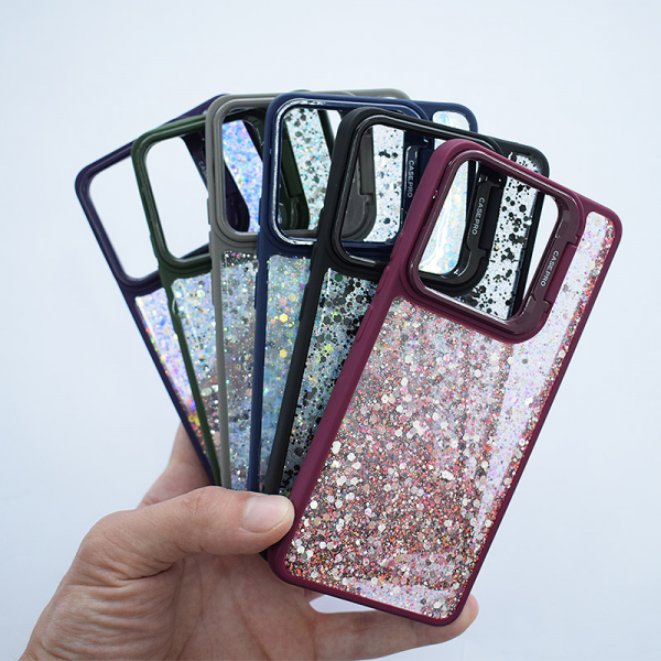 Maska Crystal Dots za Xiaomi Redmi A3 (2024) crna