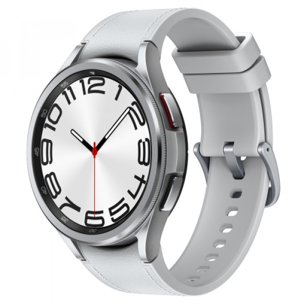 SAMSUNG Watch 6 47mm BT SILVER (čelik/eko-koža)
