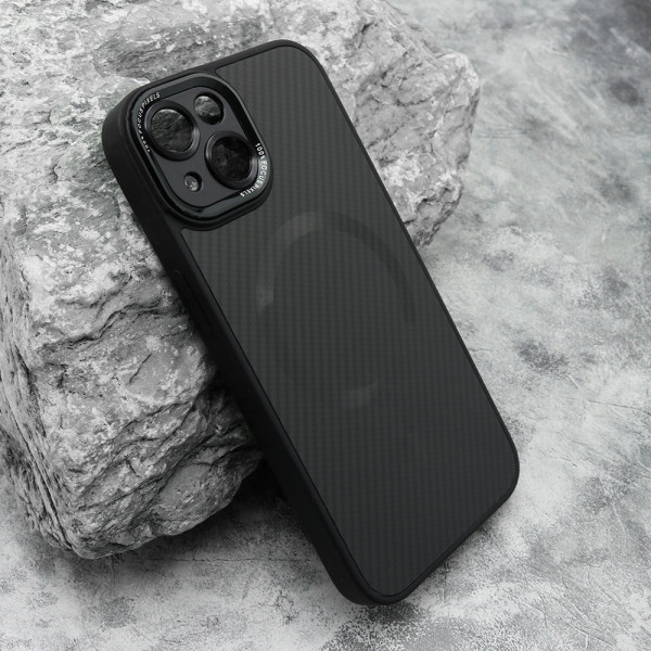 Futrola CARBON MagSafe za iPhone 14 (6.1) crna