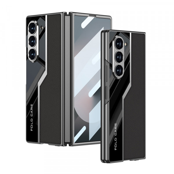 Futrola LEATHER STYLE za Samsung F956B Galaxy Z Fold 6 5G crna