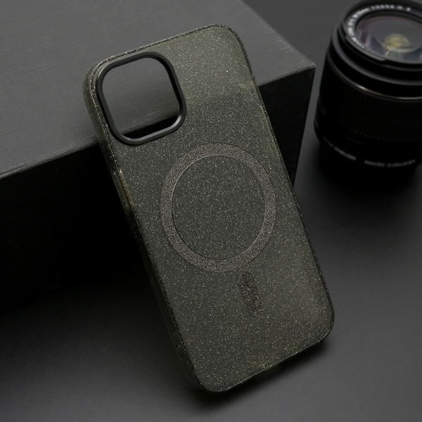 Maska Futrola SPARKLING MagSafe za iPhone 13 (6.1) crna