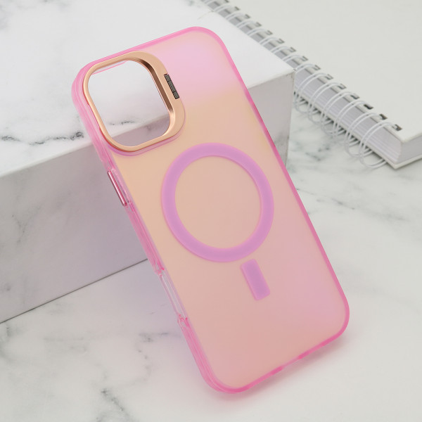 Futrola SHINE MagSafe za iPhone 16 Plus roze
