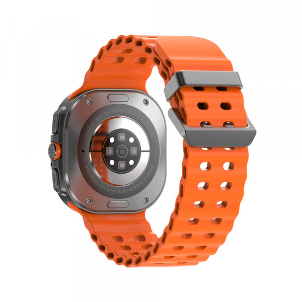 Pametni sat Smart watch DT WATCH ULTRA crni (narandzasta silikonska narukvica)