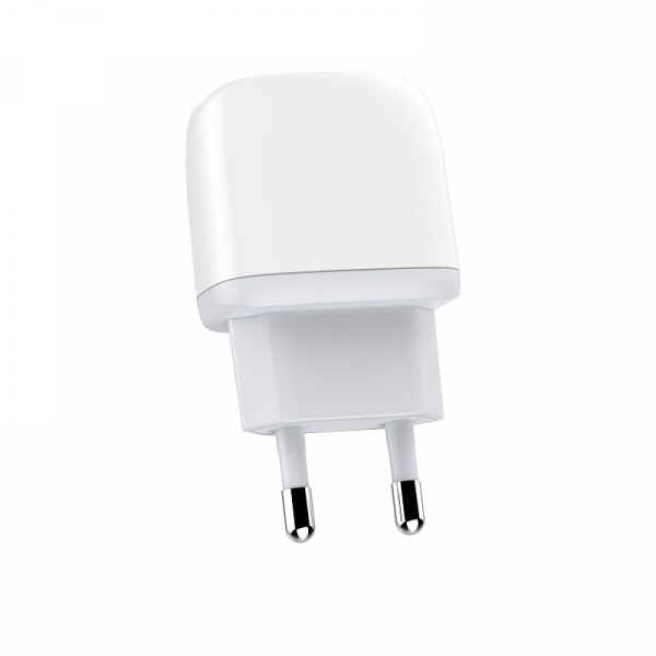 Kucni punjac LDNIO A2219 2xUSB 5V 2.4A 12W sa Type C kablom beli