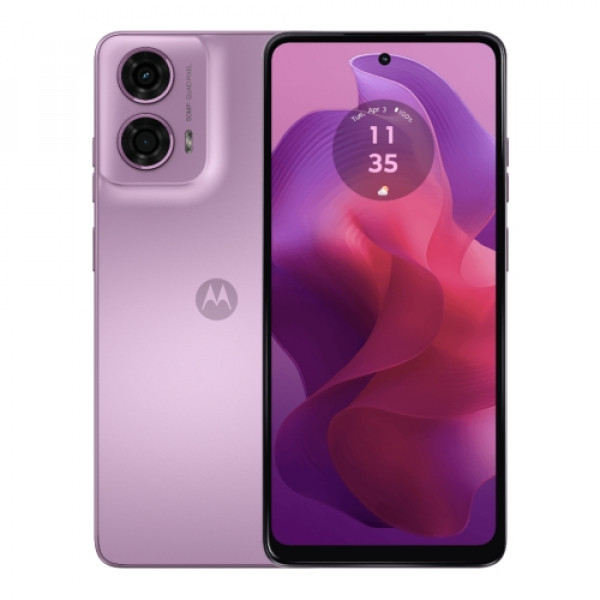 MOTOROLA G24 4/128GB, Roze (Pink Lavander)  + punjač + silikon