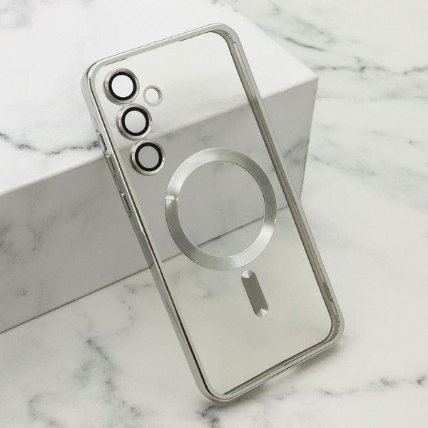 Futrola CAMERA PROTECT MagSafe za Samsung A556B Galaxy A55 5G srebrna