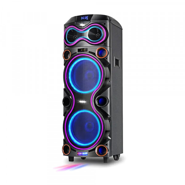 Zvucnik bluetooth NDR JT-1220 100W 2*12 inca sa dva mikrofona crni