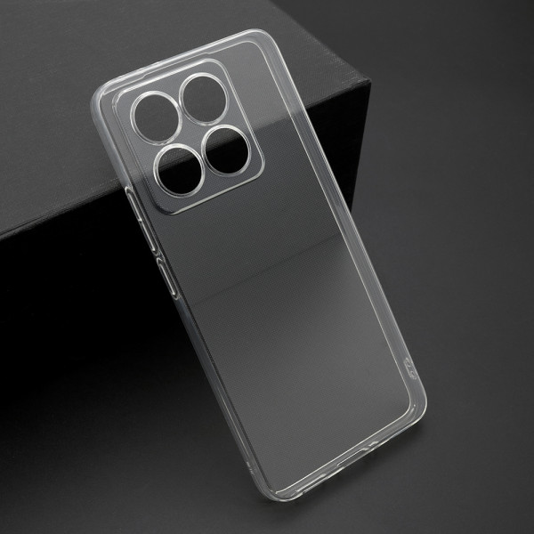 Maska za telefon Futrola ULTRA TANKI PROTECT silikon za Xiaomi 14T providna (bela)