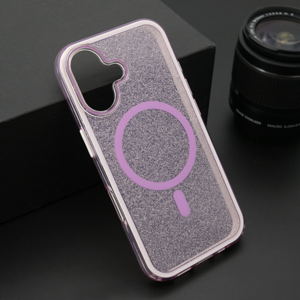 Futrola CRYSTAL MagSafe za iPhone 16 (6.1) ljubicasta