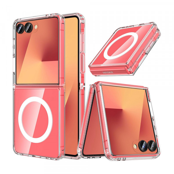 Futrola STANDARD MagSafe za Samsung F751B Galaxy Z Flip 7 providna (bela)