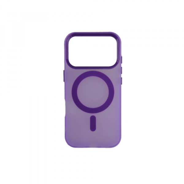 Silikonska futrola Magsafe FLURO COLOR Iphone 17 Pro Max LJUBIČASTA