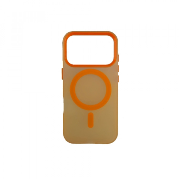 Silikonska futrola Magsafe FLURO COLOR Iphone 17 Pro Max NARANDŽASTA