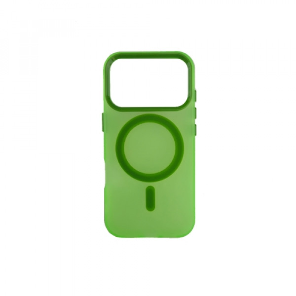 Silikonska futrola Magsafe FLURO COLOR Iphone 17 Pro Max ZELENA