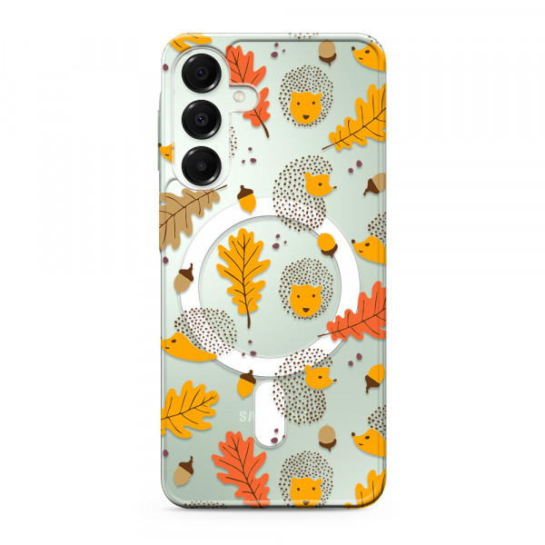 Futrola silikonska PRINT MagSafe za Samsung A165F/A166B Galaxy A16 4G/A16 5G leaves