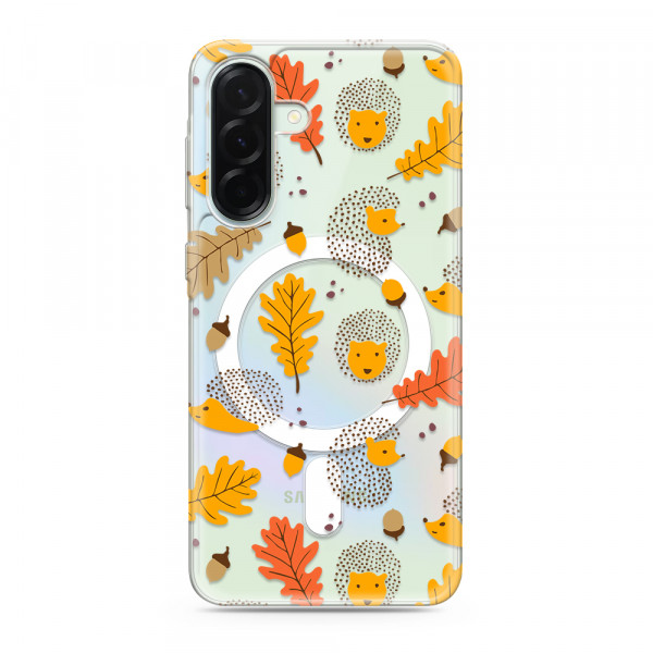 Futrola silikonska PRINT MagSafe za Samsung A366B Galaxy A36 5G leaves