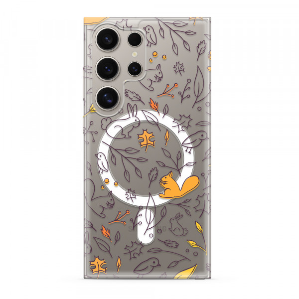 Futrola silikonska PRINT MagSafe za Samsung S928B Galaxy S24 Ultra 5G autumn