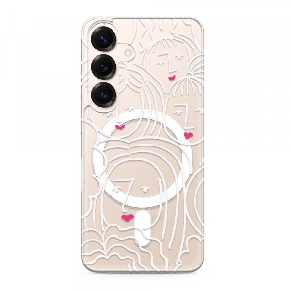 Futrola silikonska PRINT MagSafe za Samsung S931B Galaxy S25 5G faces