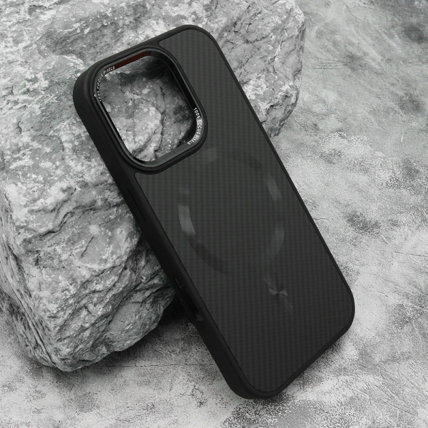 Futrola CARBON MagSafe za iPhone 16 Pro (6.3) crna (big camera)