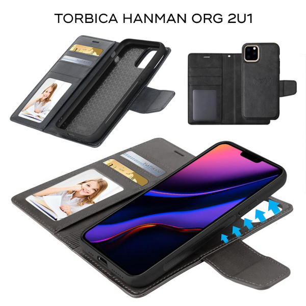 Torbica Hanman Canvas ORG 2u1 za iPhone 11 6.1 crna