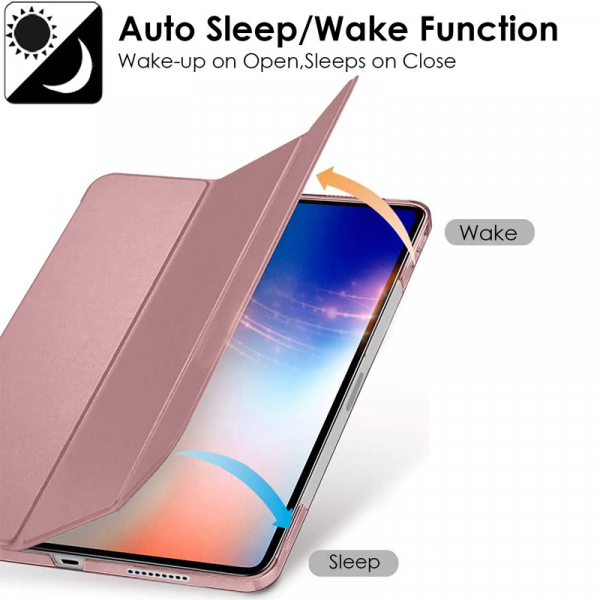 Maska na preklop Tablet Stripes za Samsung Tab S11/ X730 roze