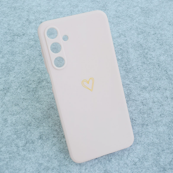 Maska Golden Heartbeat za Samsung A16 5G/ A166B roze