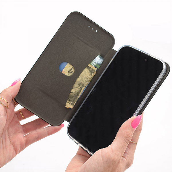 Maska na preklop Nanobit Coral Book za Xiaomi Redmi 14C/ A4 (2024) crna