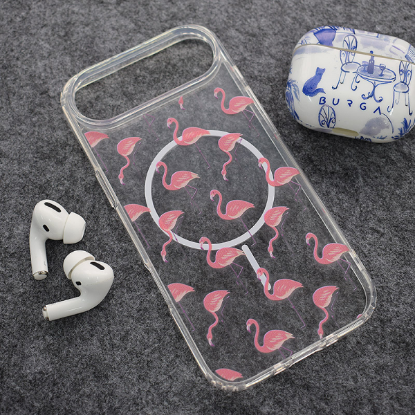Maska Mag Case Nanobit Print za iPhone Air Tropical Flamingos