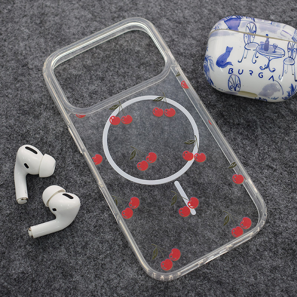 Maska Mag Case Nanobit Print za iPhone 17 Pro Sweet Cherry