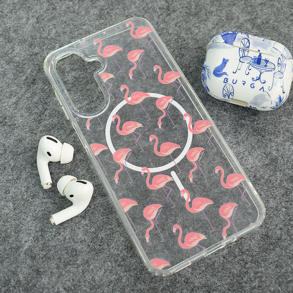 Maska Mag Case Nanobit Print za Samsung A17 5G/ A175F Tropical Flamingos