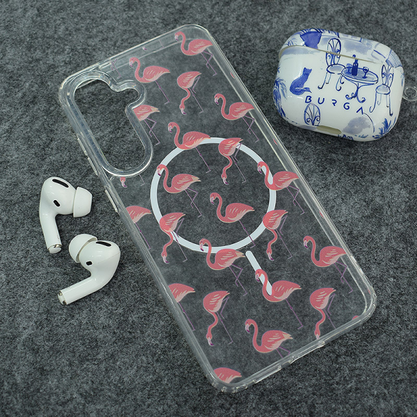 Maska Mag Case Nanobit Print za Samsung S25 FE/S731B Tropical Flamingos