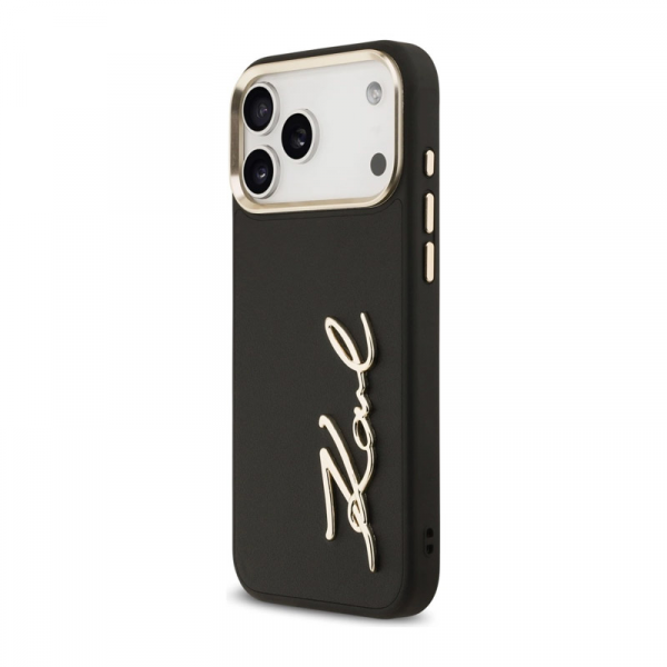 Maska Karl Lagerfeld Karl Script Logo Case za iPhone 17 Pro Max crna
