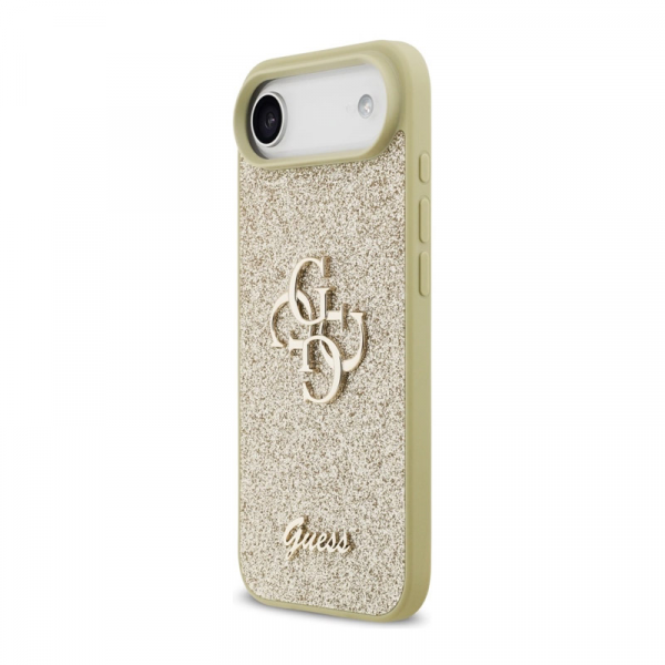 Maska Guess Fixed Glitter Big 4G za iPhone Air zlatna
