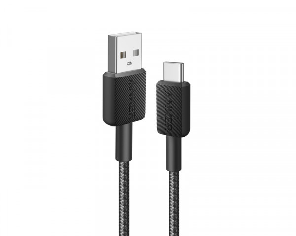 ANKER 322 USB tip-A na USB tip-C kabl MM 1.8m, 18W, pleteni, crni