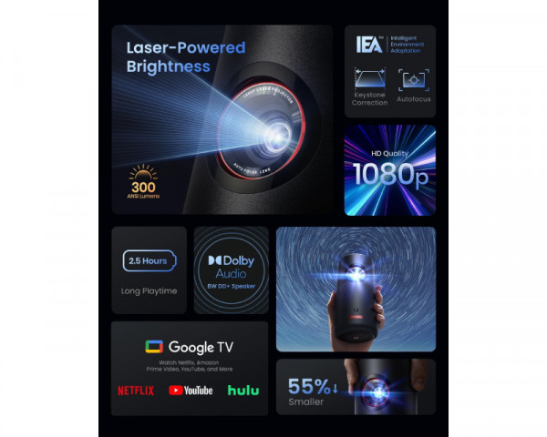ANKER Nebula Capsule 3 Full HD Android TV projektor