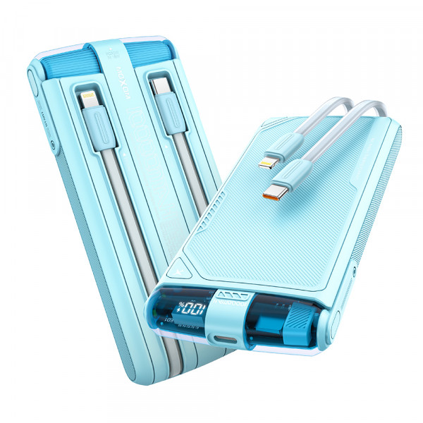 Power bank Moxom MX-PB152 super fast PD20W QC18W SCP22.5W 10000mAh 3A plavi