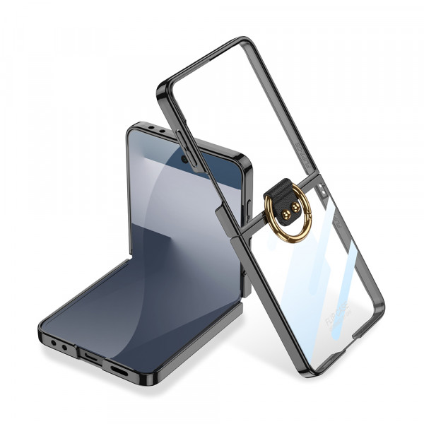 Futrola RING LINES za Samsung F751B Galaxy Z Flip 7 5G crna (GKK case)